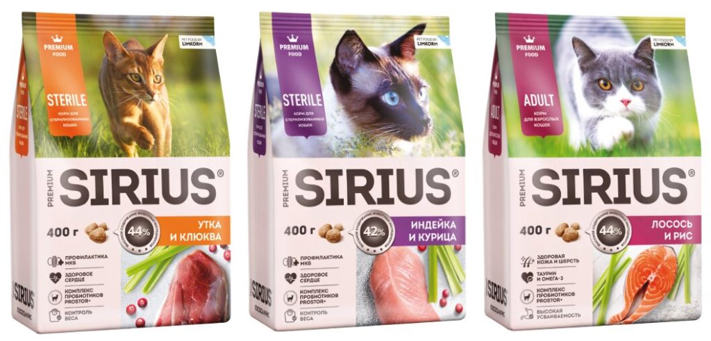 Корм для кошек Sirius-отзывы
