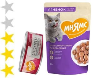 Корм для кошек Мнямс: отзывы, разбор состава, цена