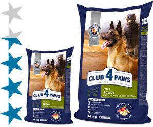 Корм для собак Club 4 Paws Scout: отзывы и разбор состава
