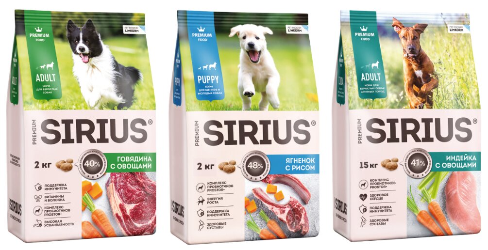Корм для собак Sirius - отзывы