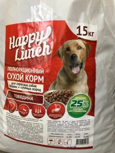 Отзывы о корме для собак Happy Lunch