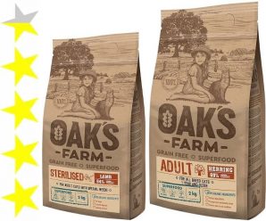 Корм для кошек Oaks Farm: отзывы, разбор состава, цена