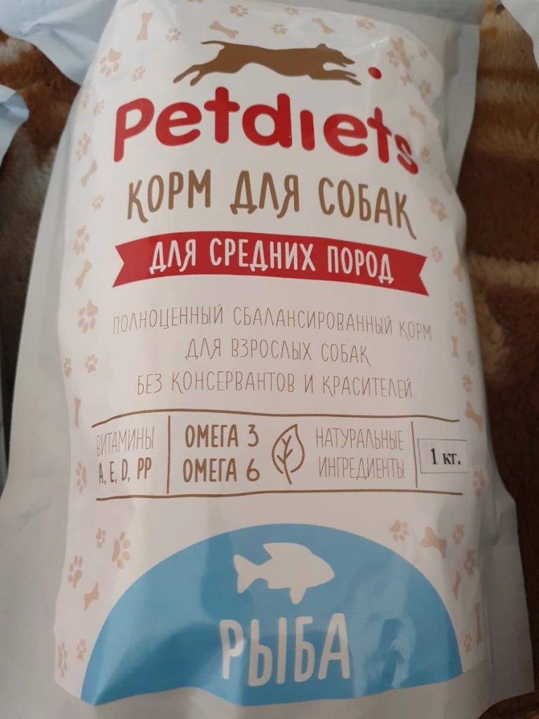 Отзывы о сухом корме Petdiets для собак