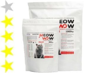 Корм для кошек Meow Wow: отзывы, разбор состава, цена