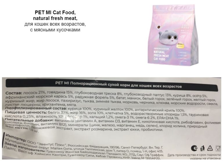 Корм для кошек PETMI: отзывы и разбор состава - ПетОбзор