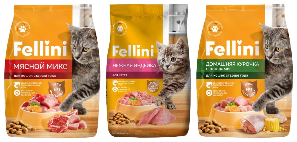 Корм для кошек Fellini - отзывы