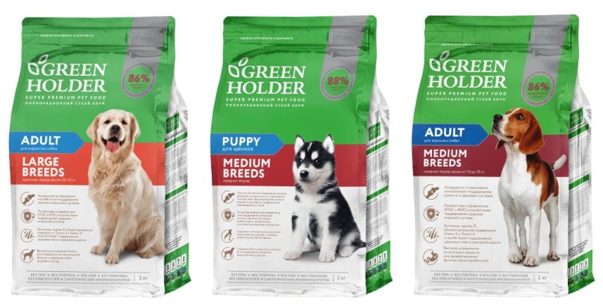 Корм для собак Green Holder - отзывы