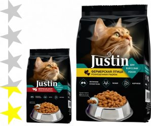 Корм для кошек Justin: отзывы и разбор состава